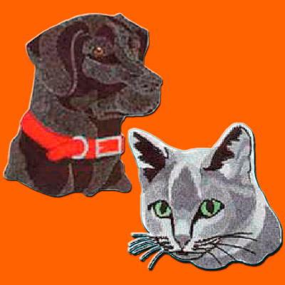 Cap-Stickmuster Hunde 